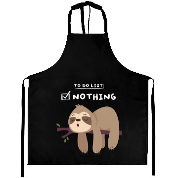 Discover To Do List Nothing Sloth Sleep Aprons