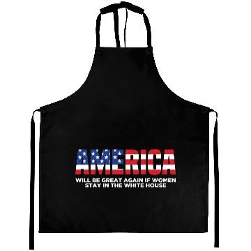 Discover America Will Be Great Again Black Aprons