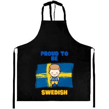 Discover Proud to be swedish - cute design Aprons