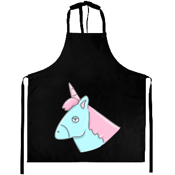 Discover Unicorn head animal icon fantasy Aprons
