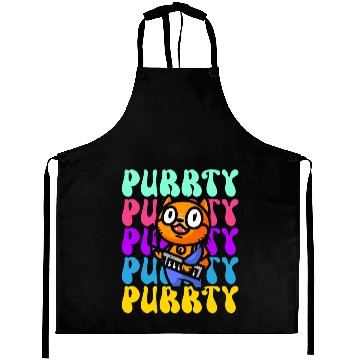 Discover Purrty Piano Cat Musician Musical Pianist Music Aprons
