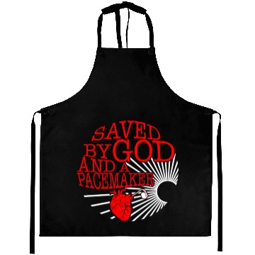 Discover Saved By God And A Pacemaker Aprons, CHD Awareness