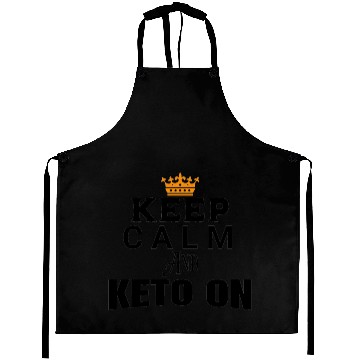Discover KEEP CALM AND KETO ON Aprons