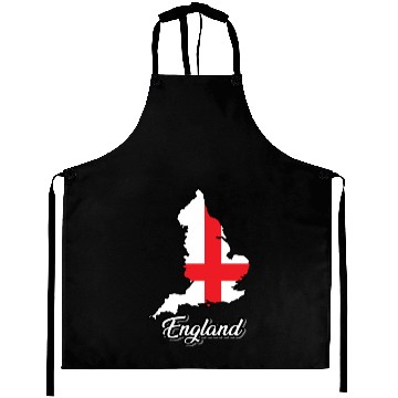 Discover England Flag Map, Country Aprons
