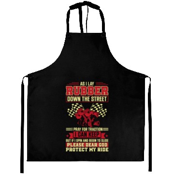 Discover Drag Racing Race Car Prayer Aprons