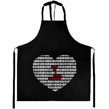 Discover Love Is A Binary Language Programmer Geeks Valenti Aprons