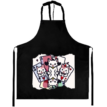 Discover Cats Playing Cards Aprons