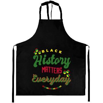 Discover Black History Matters Everyday Aprons