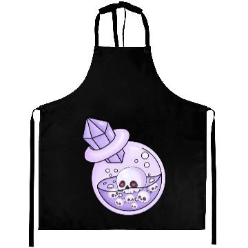 Discover Chibi Skeleton poison bottle Aprons