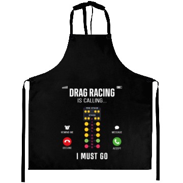 Discover Drag Racing Race Car Phone Display Aprons