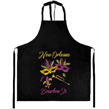 Discover French New Orleans Mardi Gras Souvenir Bourbon Str Aprons