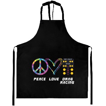 Discover Drag Racing Race Car Girl Retro Aprons