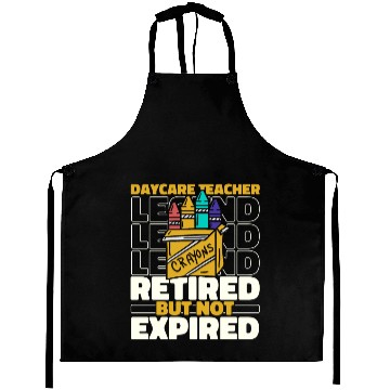 Discover Daycare Teacher Retired Aprons