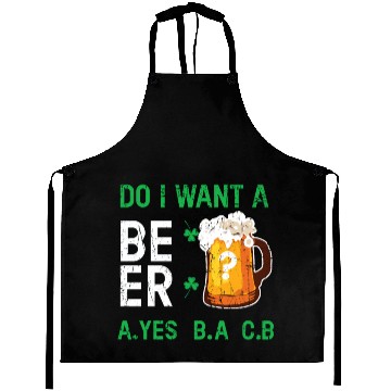 Discover Want Beer Saint Paddy Shamrock Saint Patricks Aprons