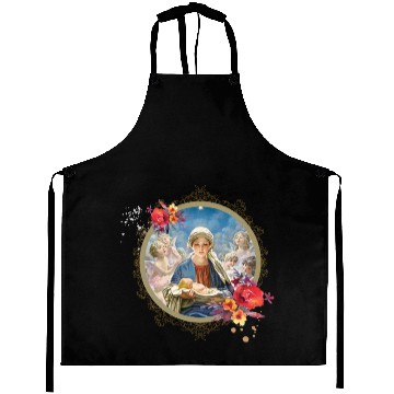 Discover Christmas Nativity Star Blessed Mother Mary Jesus Aprons