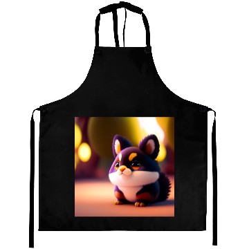 Discover dog mom cuddling puppy Aprons