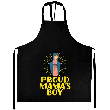 Discover Our Blessed Mary Cute I Love Mama Catholic Gifts Aprons
