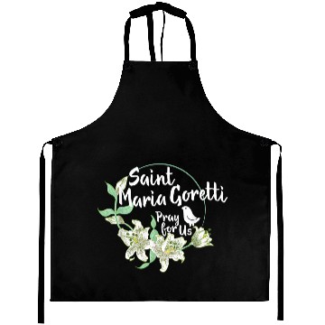 Discover St. Maria Goretti Purity Catholic Saints Lily Symb Aprons