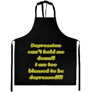 Discover Depression can t hold me Aprons