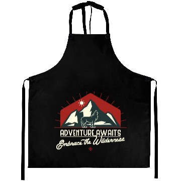 Discover Adventure Awaits, Embrace the Wilderness Aprons
