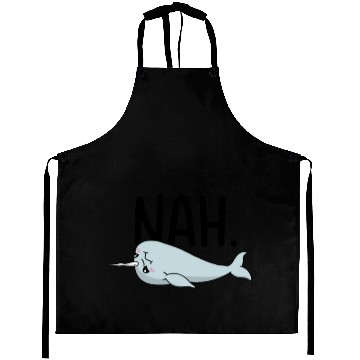 Discover Procrastinating Narwhal Lover Aquatic Animals Aprons