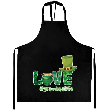 Discover Shamrock Love Grandma Saint Patrick Day Aprons