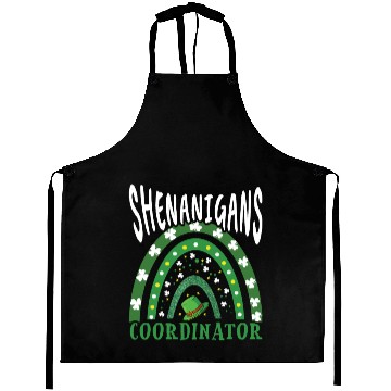 Discover Shenanigans Coordinator Shamrock Saint Patricks Aprons