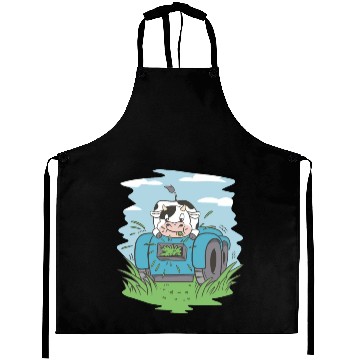 Discover Cow eating grass tractor Cow eating grass tractor Aprons
