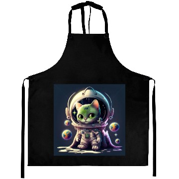 Discover cat in space Aprons