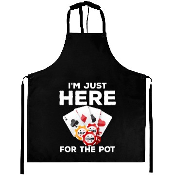 Discover I'm Here To Win Poker Texas Holdem Chips gambler Aprons