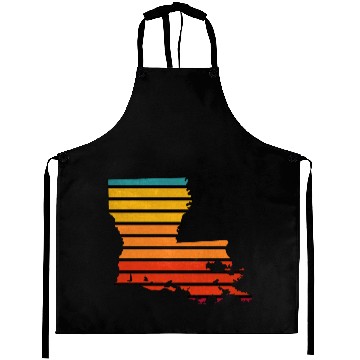 Discover Louisiana sticker retro Aprons