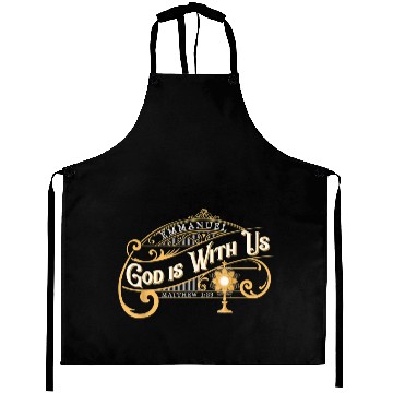 Discover God With Us Emmanuel Matthew Eucharist Adoration C Aprons