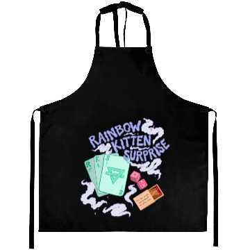 Discover rainbow kitten surprise Aprons