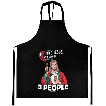 Discover I Like Jesus And Maybe 3 People Aprons