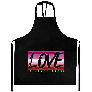 Discover LGBTQ Love is never wrong Aprons