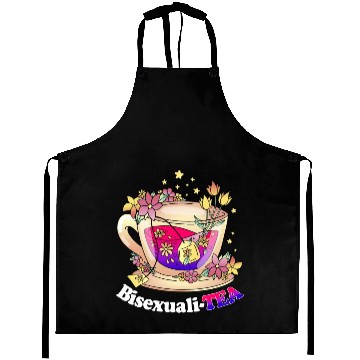 Discover Bisexualitea Cute Teacup Bisexual LGBT Bi Pride Ar Aprons