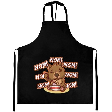 Discover Wombat Eat Ramen Aprons