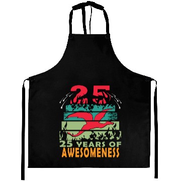 Discover 25 years dragon birthday fantasy Aprons