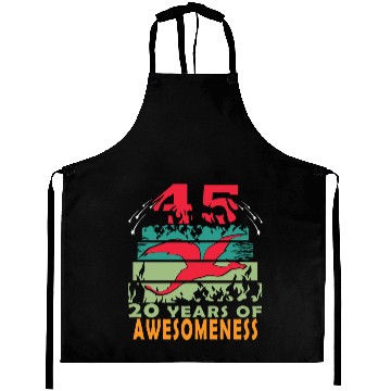 Discover 45 years dragon birthday fantasy Aprons