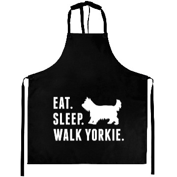 Discover Eat Sleep Walk Yorkshire Terrier Aprons
