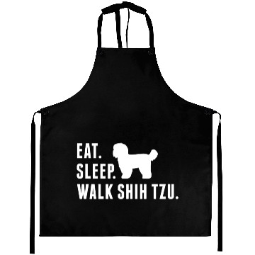 Discover Eat Sleep Walk Shih Tzu Aprons