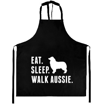 Discover Eat Sleep Walk Australian Shepherd Aprons
