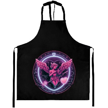 Discover funny Cupid Valentine's Day girls Aprons