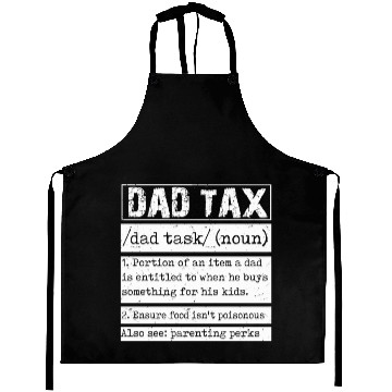 Discover Vintage Dad Tax Definition Men Funny Father's Day Aprons