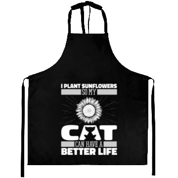 Discover Sunflower Gardening Cat Aprons
