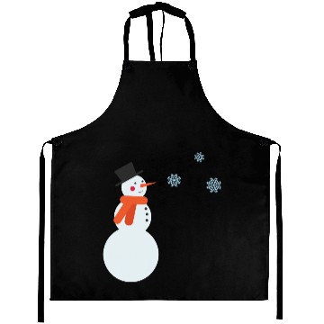 Discover Snowman and snowflakes Aprons