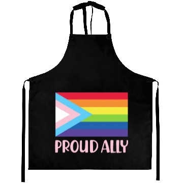 Discover Proud Ally, LGBT Rainbow Flag Aprons
