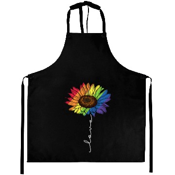 Discover Love Sunflower LGBT Flag Aprons