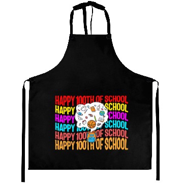 Discover School Aprons, Happy 100th Of School Bag Things