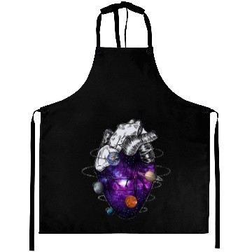 Discover Heart galaxy space lover Aprons